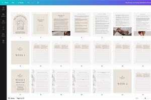 Dream Journal Canva Template