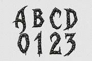 Gothic Punk Font, a Blackletter Font by Handmadefont (Thumbnail 14 of 15)