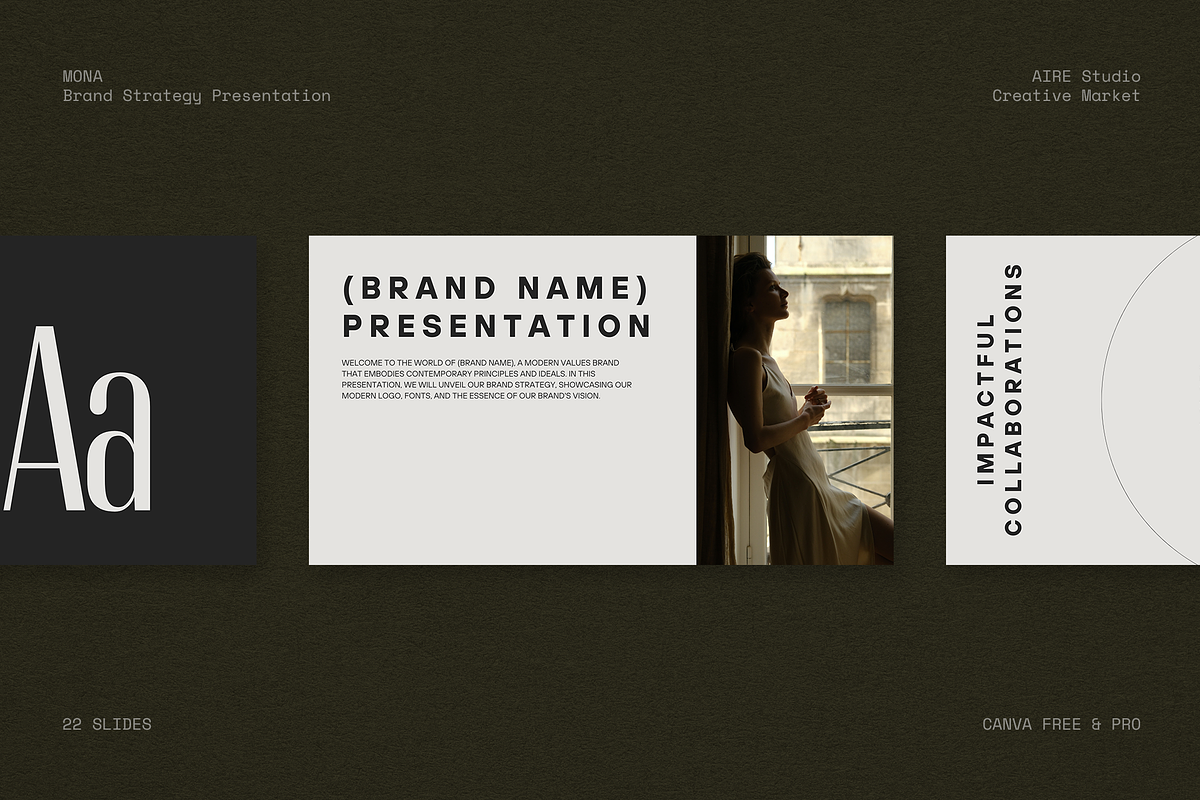 MONA Brand Strategy Canva, a Presentation Template by Aire Studio (Photo 5 of 7)