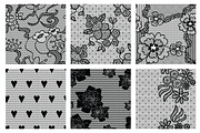 16 Lacy vector seamless patterns, a Pattern Graphic by tamara.comotomka (Thumbnail 3 of 6)
