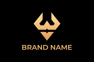 Monogram Letter WV Logo Templates