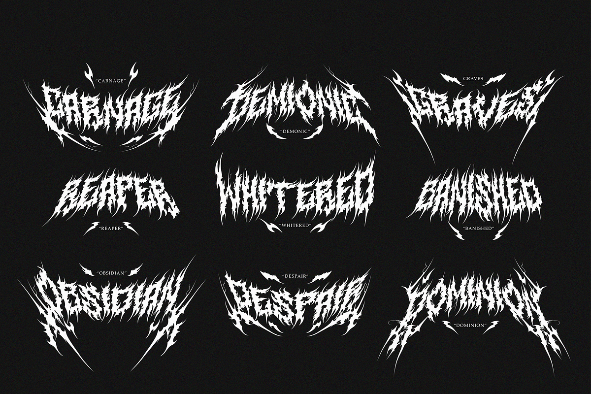 Sunfyre | Brutal Black Metal Font, a Blackletter Font by Ardana Creative (Photo 4 of 11)
