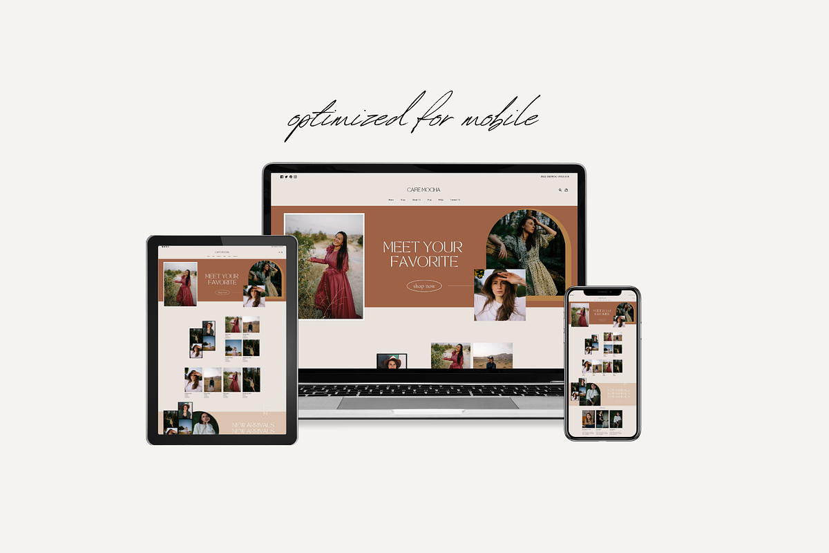 Neutral Shopify Theme | Cafe Mocha, a Templates & Theme by Easy Website Themes (Photo 6 of 8)