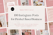 100 Social Media Post Templates, a Social Media Template by Gebers Marketing & Design (Thumbnail 1 of 10)