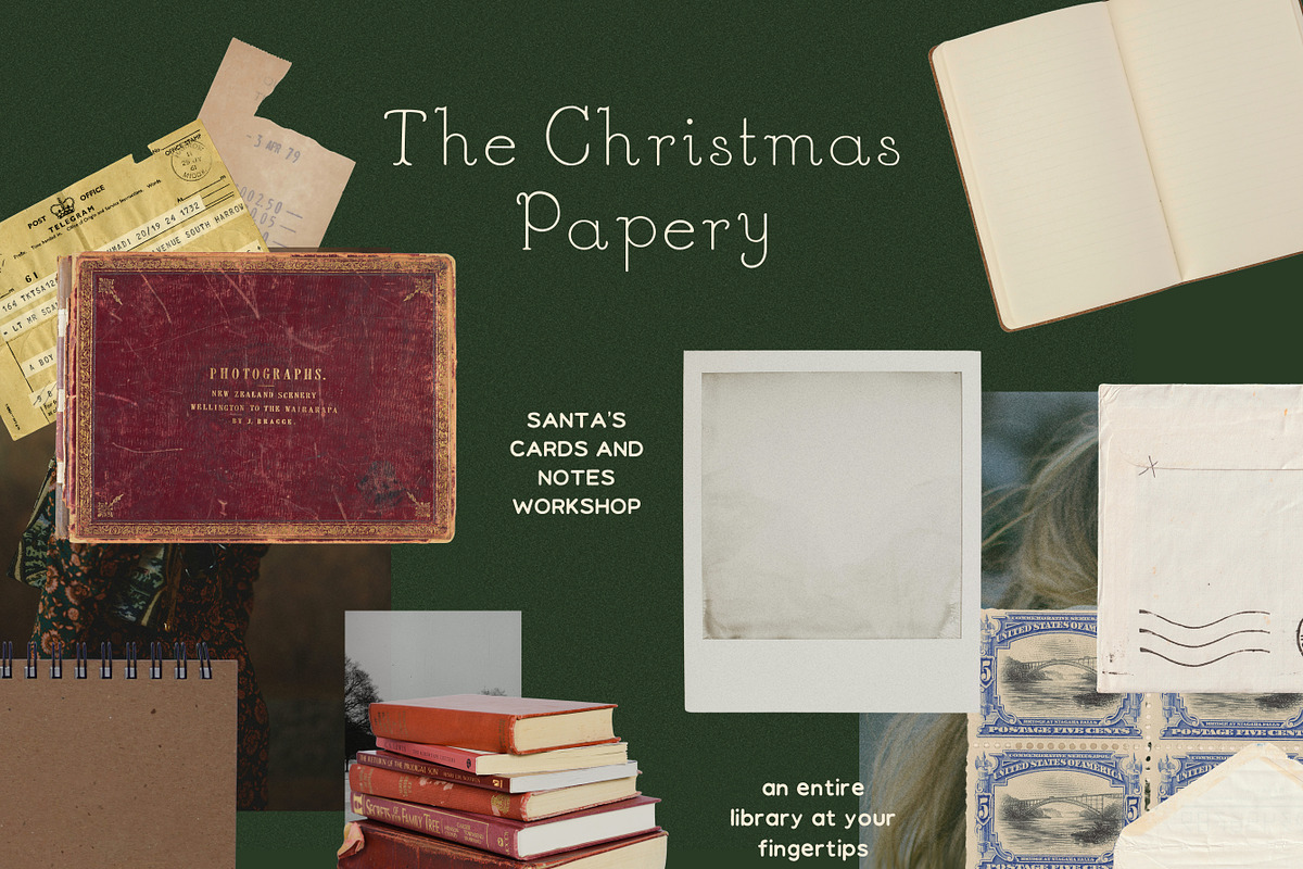 Vintage Christmas Mixed Media Set, an Object Graphic by Laras Wonderland (Photo 9 of 10)