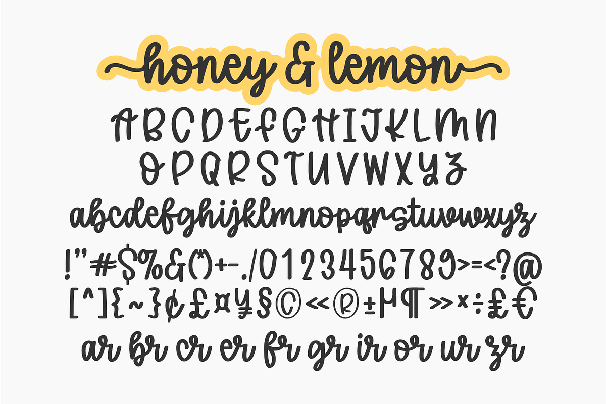 Honey and Lemon - Handwritten Font, a Handwritten Font by Keithzo (Photo 11 of 12)