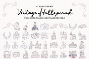 Old Hollywood Clipart, Vintage Set, an Object Illustration by The October Creative (Thumbnail 2 of 15)