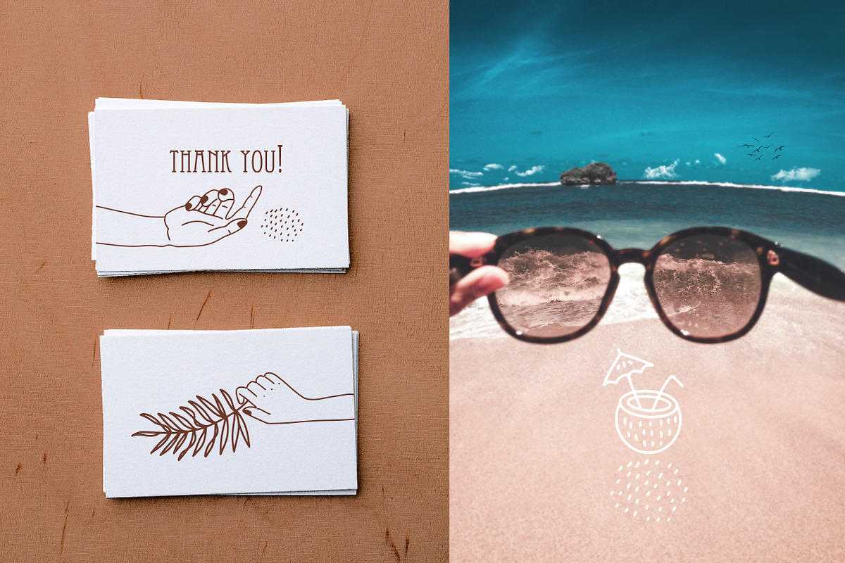 Summer Handdraw LineArt & Lettering, a Food Illustration by Lana Sham (Photo 11 of 11)