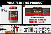 2lb Whey Protein Jar Mockup A3-Pro, a Packaging Mockup by Design Warlord (Thumbnail 14 of 16)