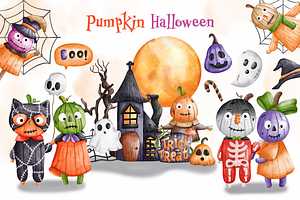 Halloween Pumpkin Charecter