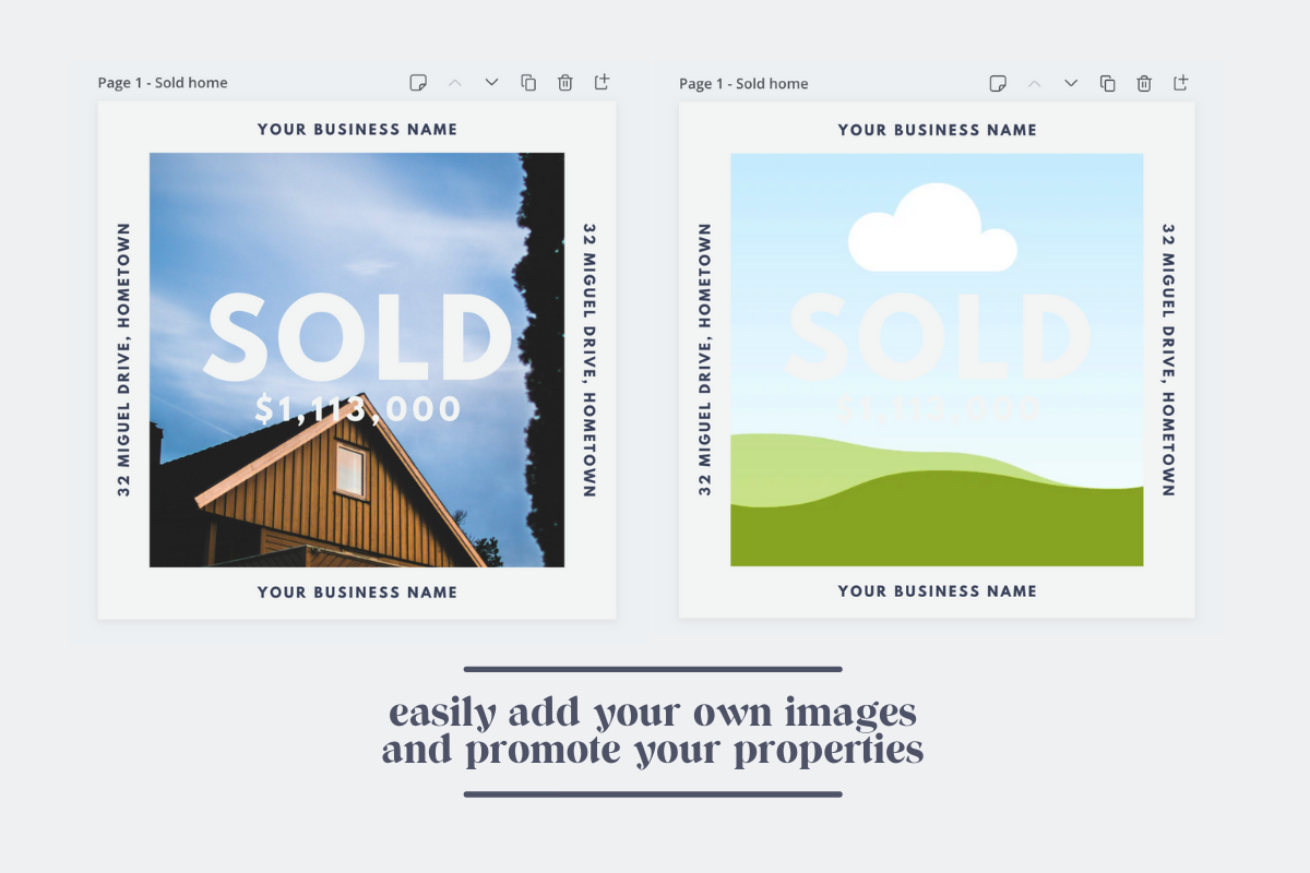 Modern Real Estate Canva Insta Pack, a Social Media Template by Take Care Creative (Photo 6 of 8)