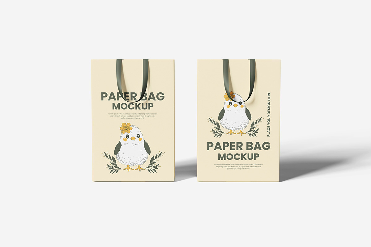 Paper Bag Mockup, a Merchandise Mockup by bimockup (Photo 4 of 6)