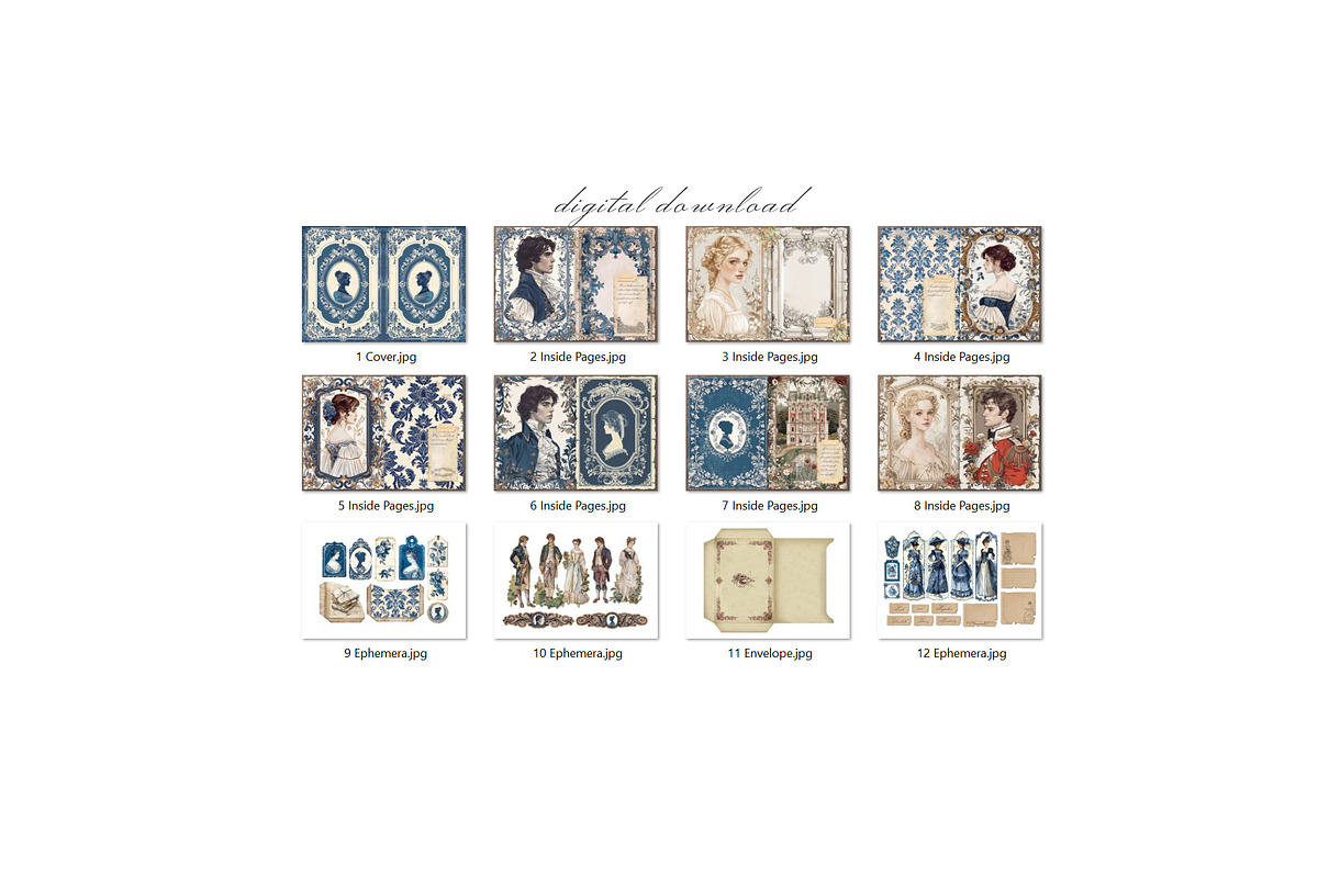 Pride and Prejudice Scrapbook Kit, a Person Illustration by Secret Helper (Photo 8 of 8)