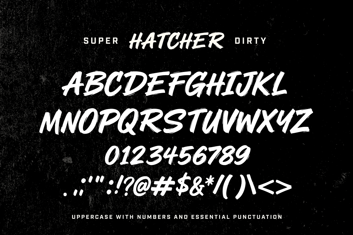 Hatcher - A Versatile Brush Font, a Handwritten Font by Slapshot Design Co (Photo 6 of 6)