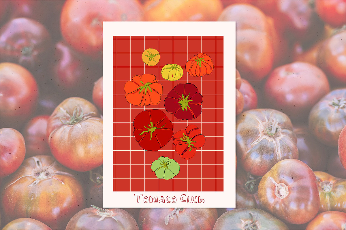 Tomato Aesthetic & Cozy Kitchen Art, a Seasonal Illustration by Mio Buono (Photo 14 of 14)
