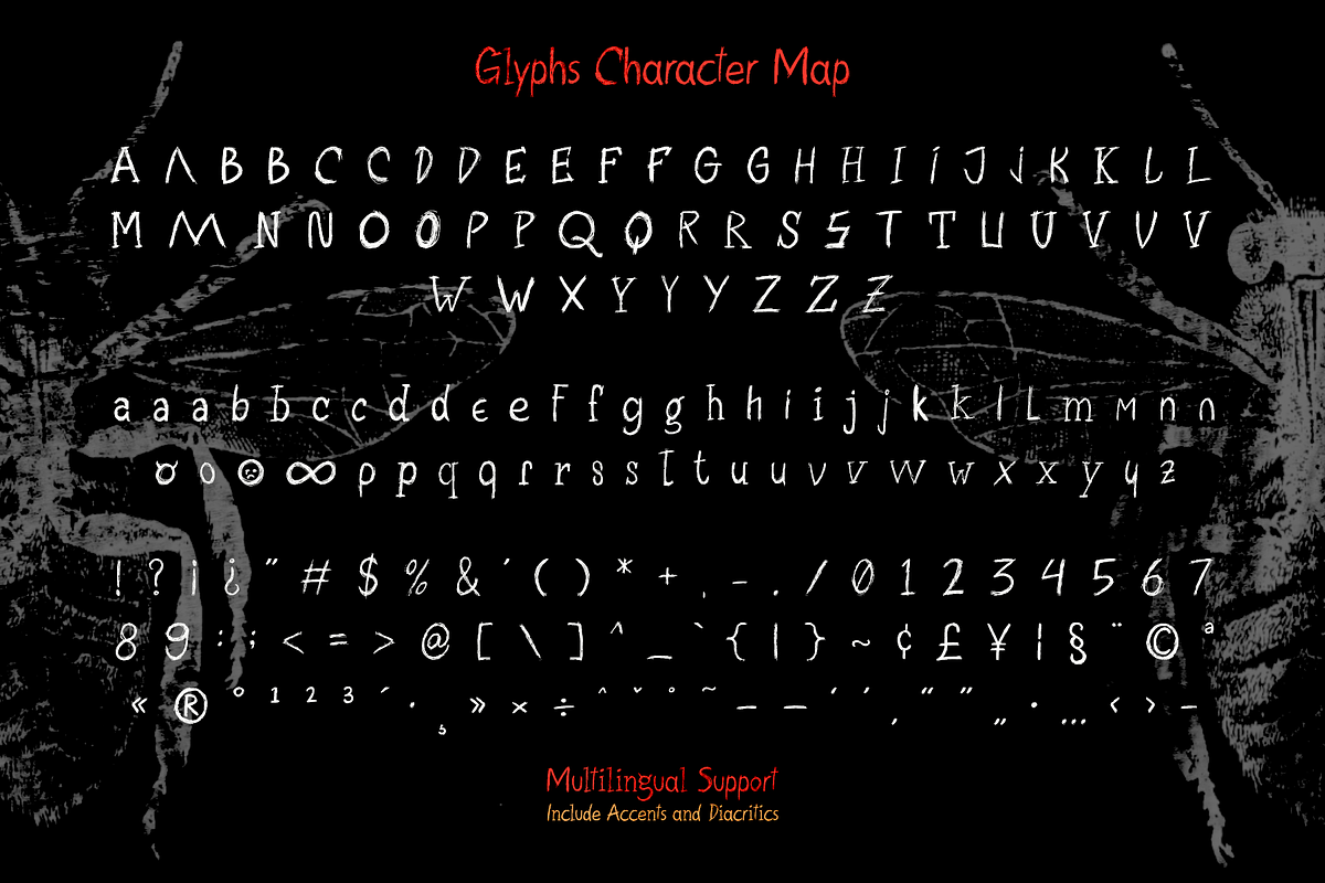 CF Tetragone - Horror Handwritten, a Handwritten Font by Indotype Foundry (Photo 2 of 10)