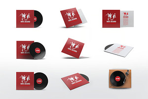 Vinyl Record Sleeve Mock-Up, a Product Mockup by Se٧enStudio