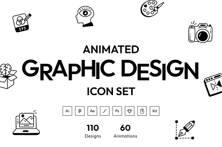 Graphic Design Icon Set, an Icon by Vectors Market