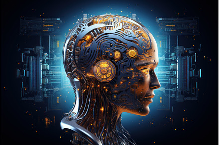 Advanced Brain artificial, a Technology Photo by Ylivdesign