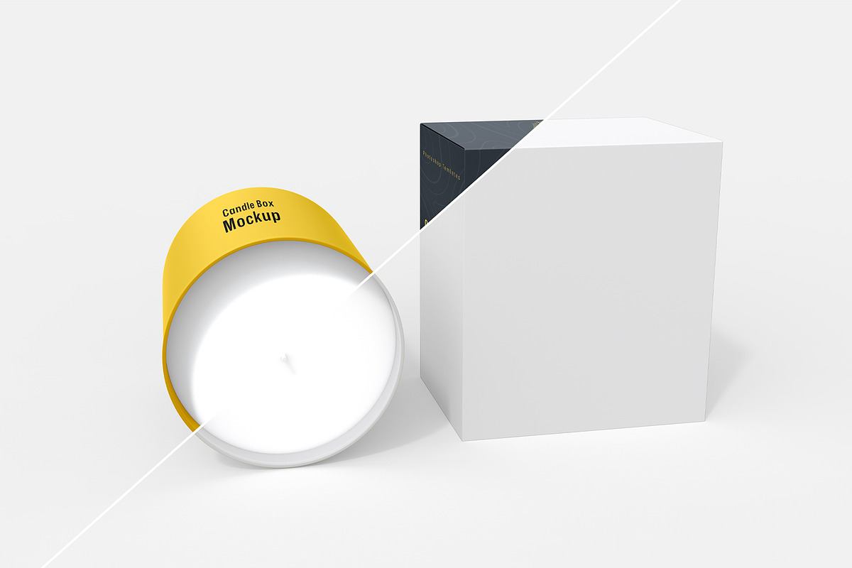 Candle Box Packaging Mockup, a Product Mockup by graphypix (Photo 3 of 4)
