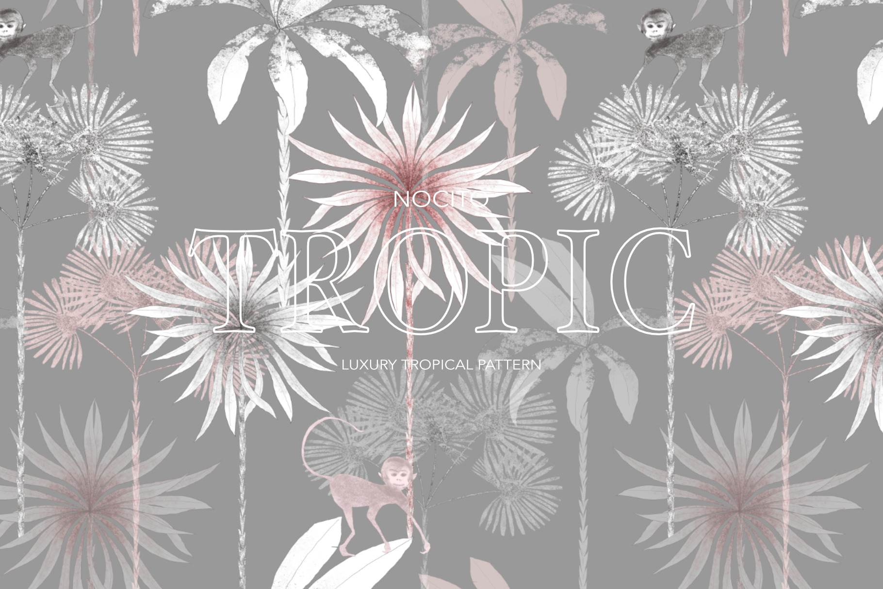 Tropic, Luxury Tropical Pattern, a Pattern Graphic by Nocito Design