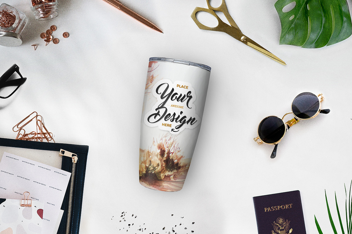 Tumbler, Travel Mug, Cup Mockup #001, a Cups & Container Mockup by Europe.graphics (Photo 1 of 7)
