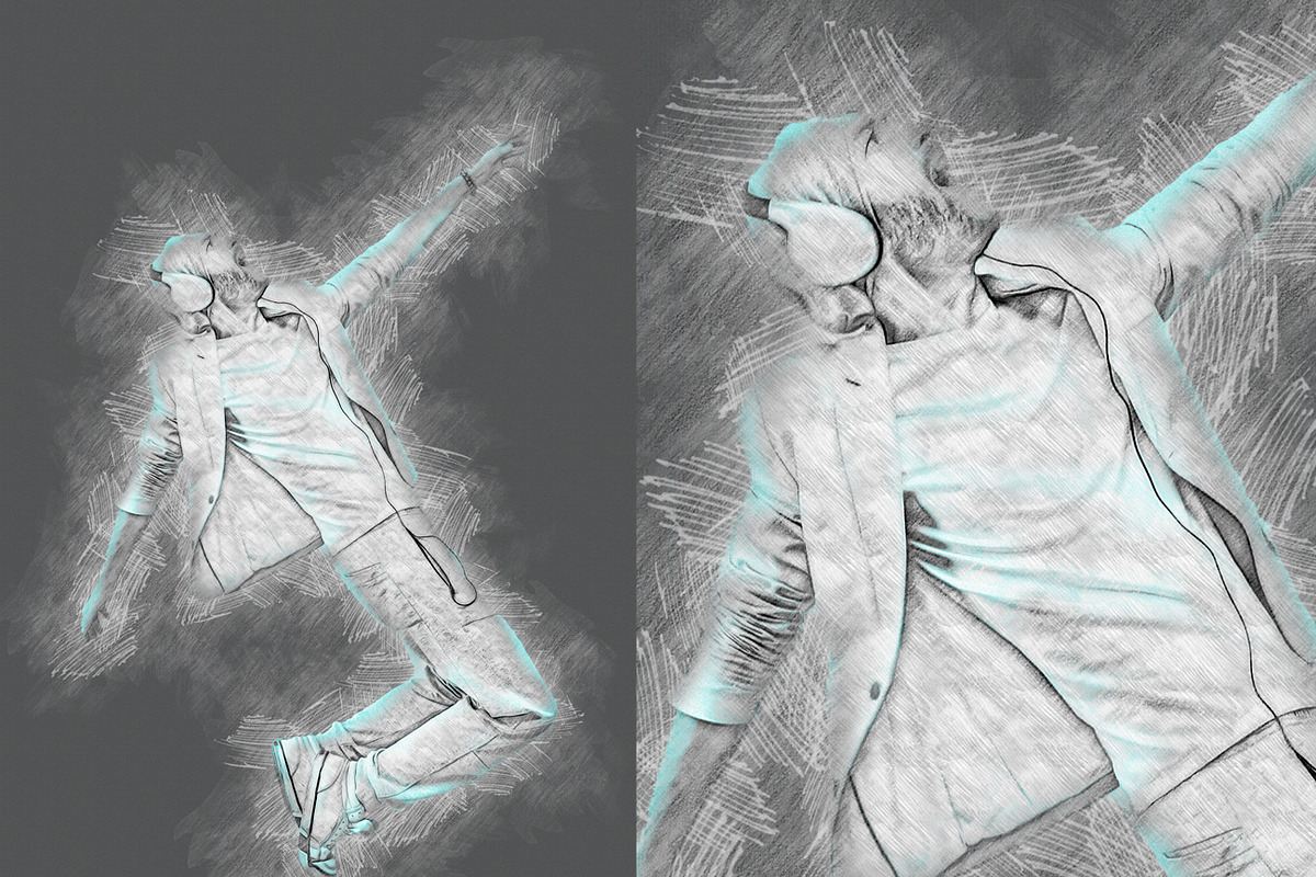 Incredible Glow Sketching Effects, an Action Add-On by MRI STUDIO (Photo 17 of 20)
