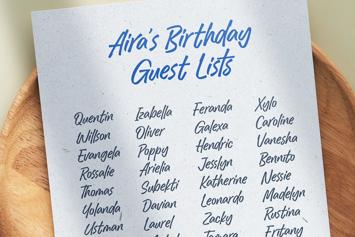October Wish - Handwritten Font, a Handwritten Font by Subectype Studio (Photo 3 of 5)