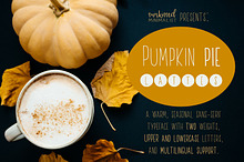 Pumpkin Pie Lattes - A Warm Font