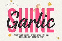Garlic shine font duo
