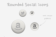 Rounded Social Icons | PSD, PNG..., an Icon by Pixlsby.me (Thumbnail 3 of 3)