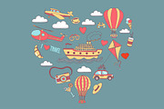 BIG BUNGLE Vector travel set, an Object Graphic by Art Loft (Thumbnail 5 of 18)