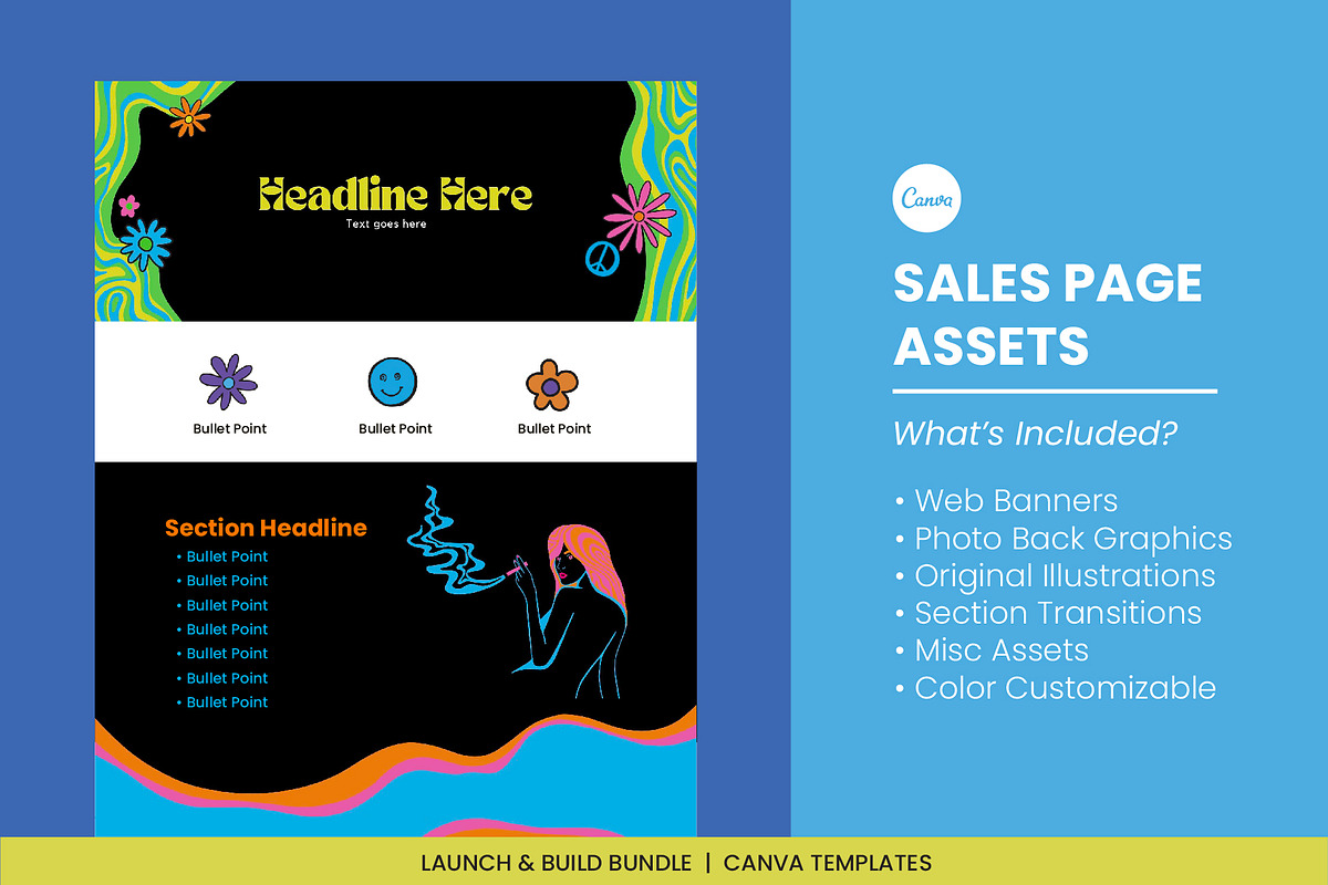 Psychedelic Canva Brand Collection, a Social Media Template by WorkShy Studio (Photo 16 of 23)