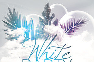 White Affair Party Flyer Template