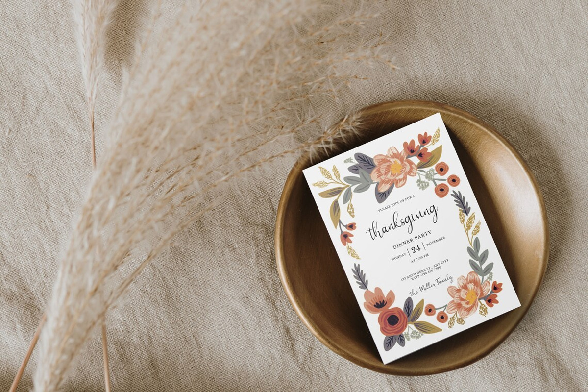 Editable Thanksgiving Invitation, an Invitation Template by ForeverPrint (Photo 2 of 7)