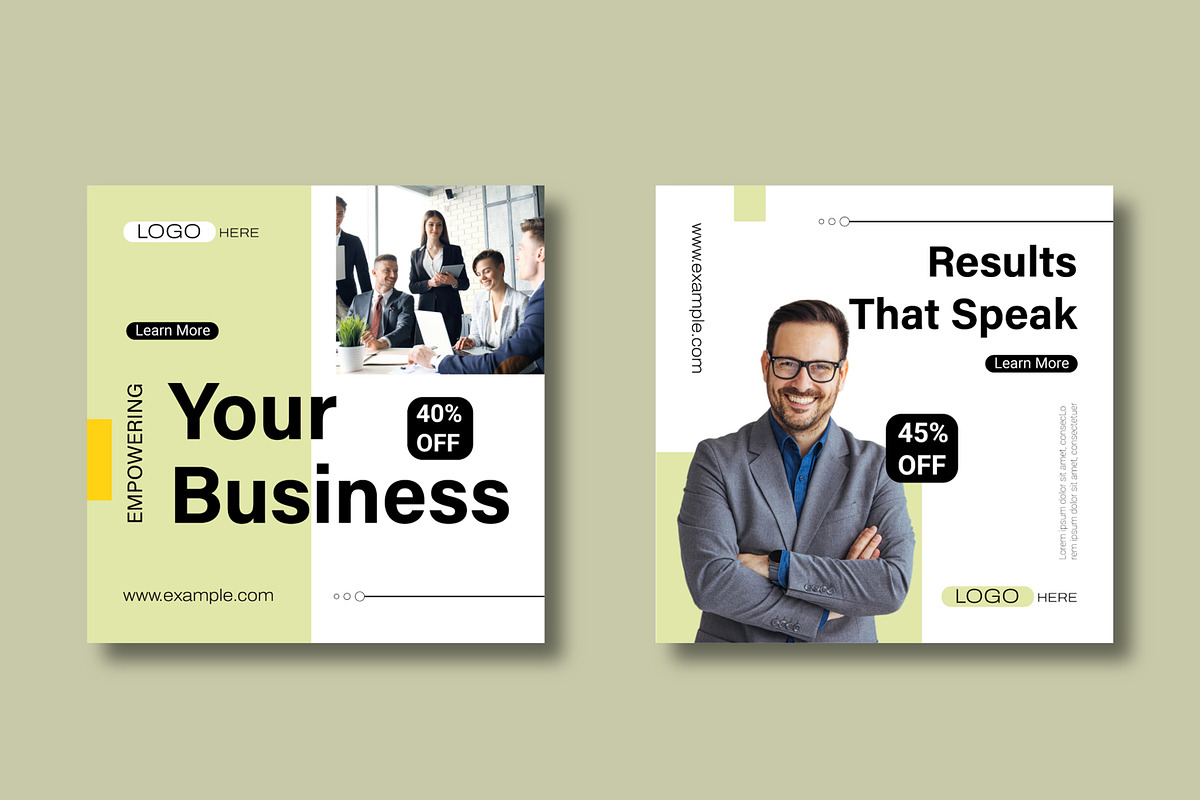 Modern Business Social Media Post, a Social Media Template by MightyDesign (Photo 3 of 8)