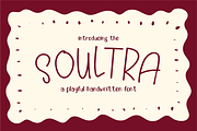 Soultra - Playful Handwritten Font, a Handwritten Font by Berdansabersama (Thumbnail 1 of 8)