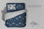 Indigo Seamless Patterns, a Pattern Graphic by Tkoko vectors & patterns (Thumbnail 3 of 16)