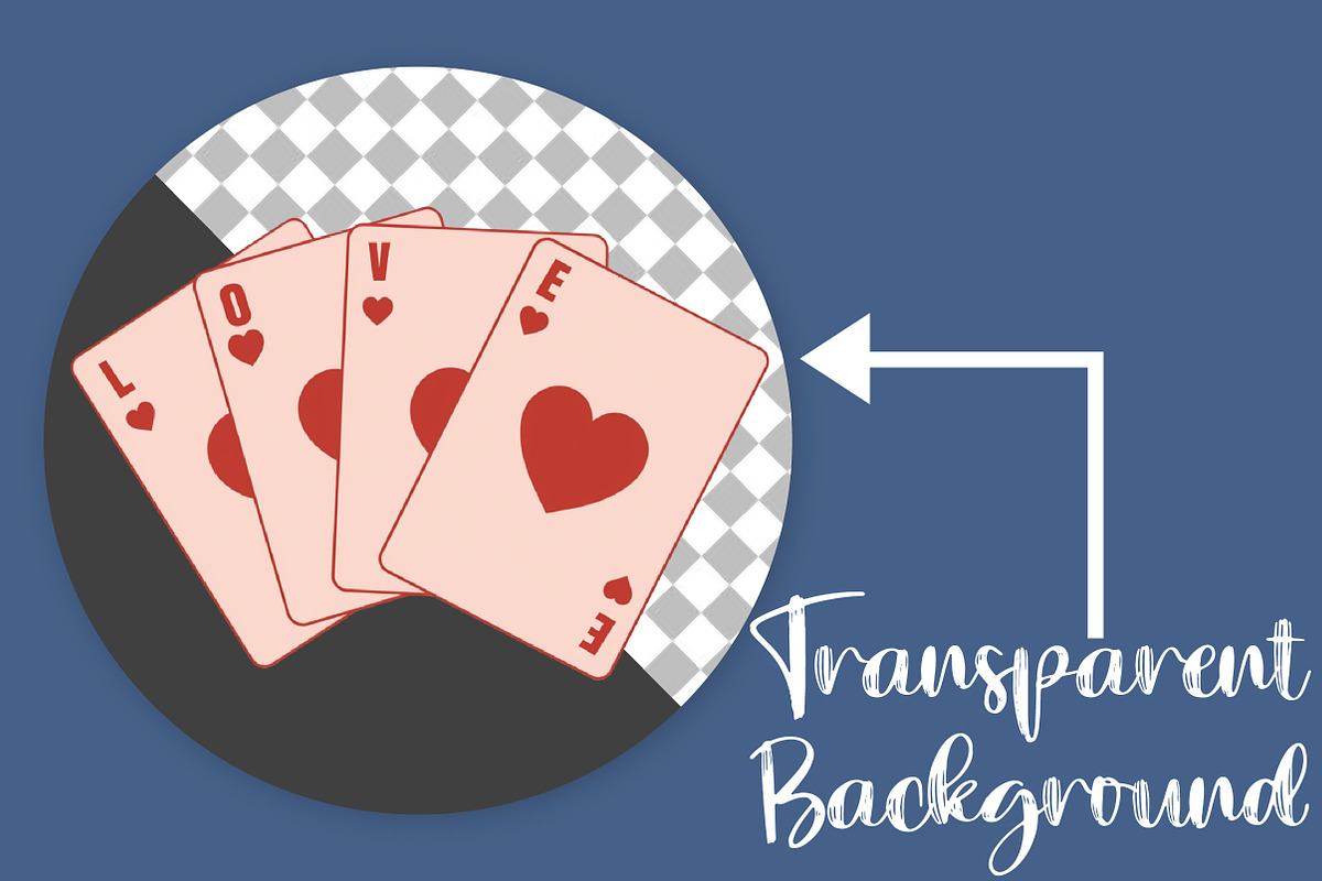 I Love You Playing Card PNG, an Illustration by Canvas Craft (Photo 2 of 7)