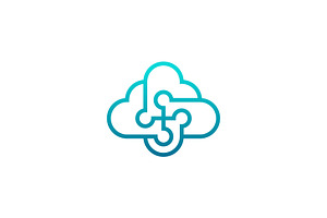 cloud community people outline logo, a Branding & Logo Template by Rasagama Studio