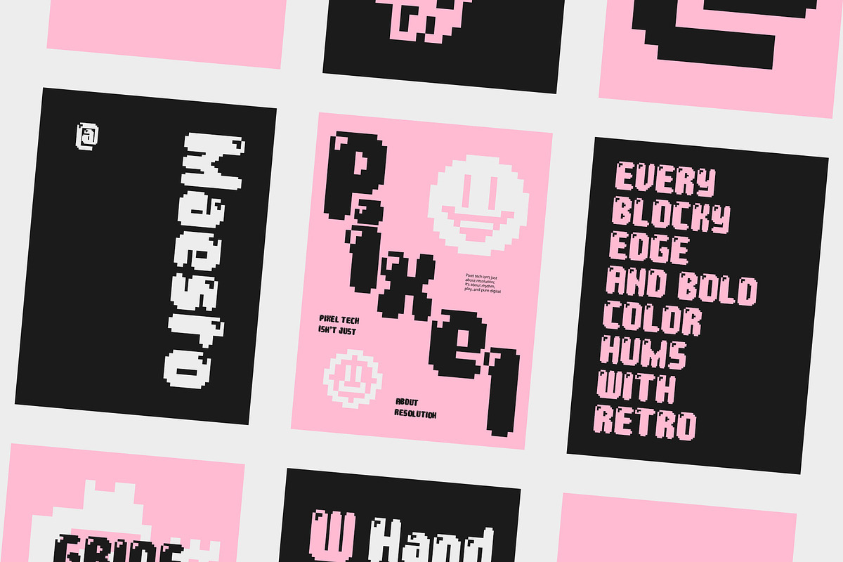 Maesto – Pixel Font, a Sans Serif Font by Craft Supply Co. (Photo 4 of 8)