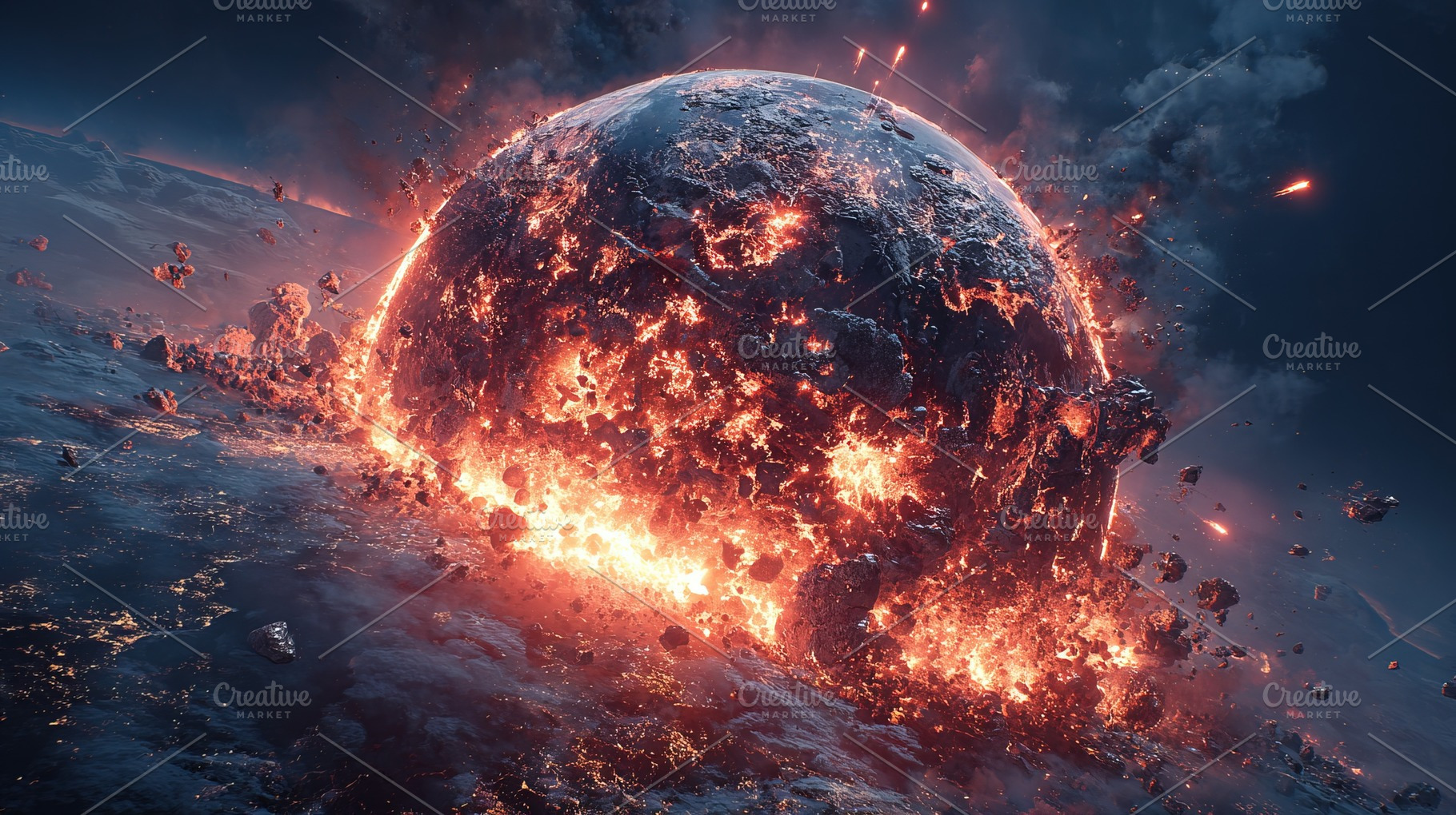 Fiery Planet Explosion, a Nature Photo by Ales Munt