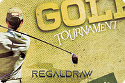Golf Tournament Sport Event Flyer, a Flyer Template by regalDRAW (Thumbnail 1 of 4)