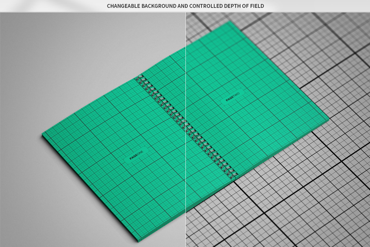 Sketchbook / Notebook Mock-Up, a Print Template by MassDream (Photo 11 of 13)