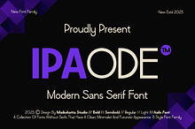 Ipaode - Modern Sans Serif Font