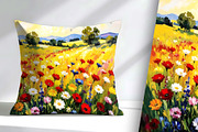 Field Of Wild Flowers, a Decorative Illustration by Sharon Schwalbe (Thumbnail 3 of 6)