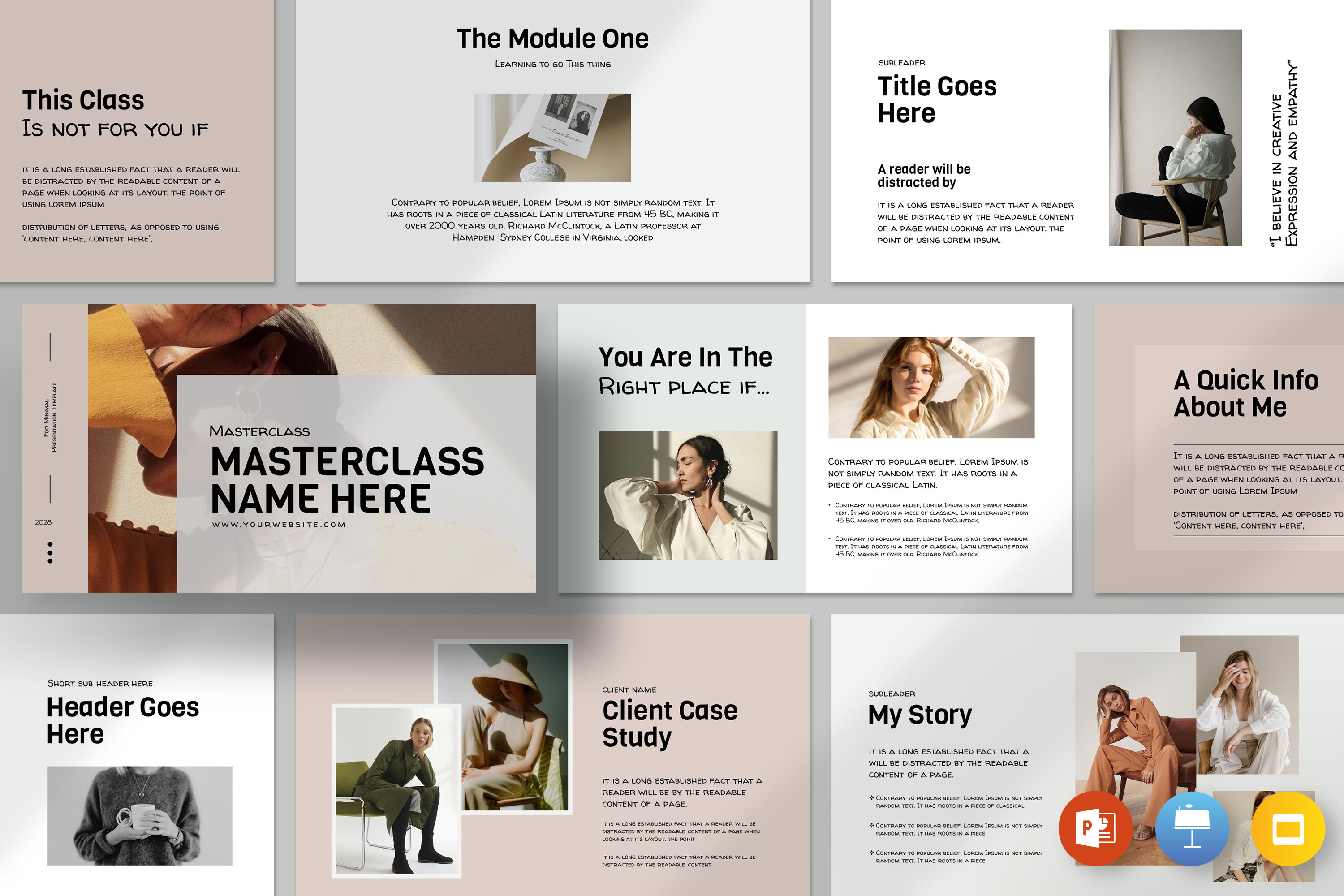 Masterclass Name Here Template, a Presentation Template by evgenystudio