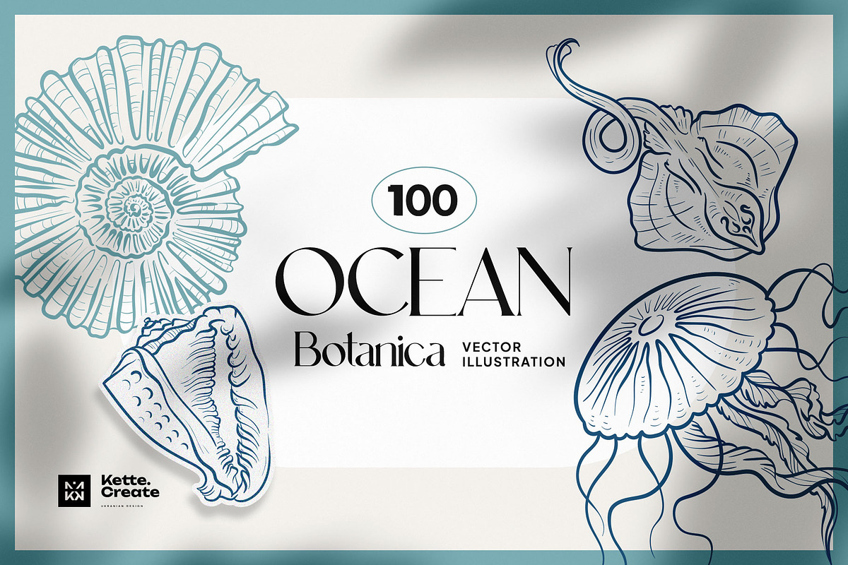 Ocean Botanica, an Animal Illustration by KetteCreate (Photo 1 of 13)