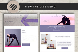 Squarespace Yoga Fitness Website