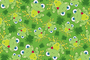 Cartoon Frog Pattern